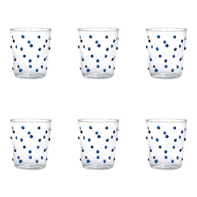Party Tumbler in Blue - Set of 6 For Sale