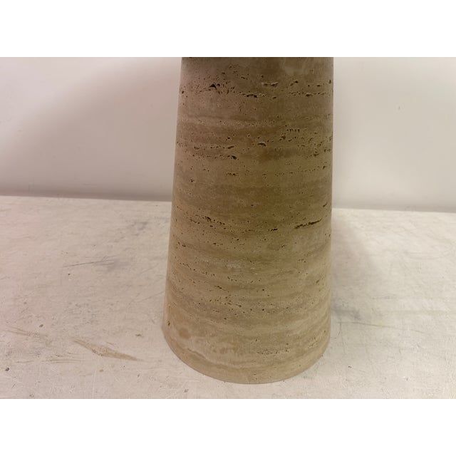 Beige Italian Travertine Dining Table, 2010s For Sale - Image 8 of 13