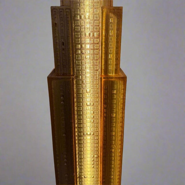 Mid-Century Modern Late 20th-Century Empire State Building Skyscraper Floor Lamp, Italy For Sale - Image 3 of 9