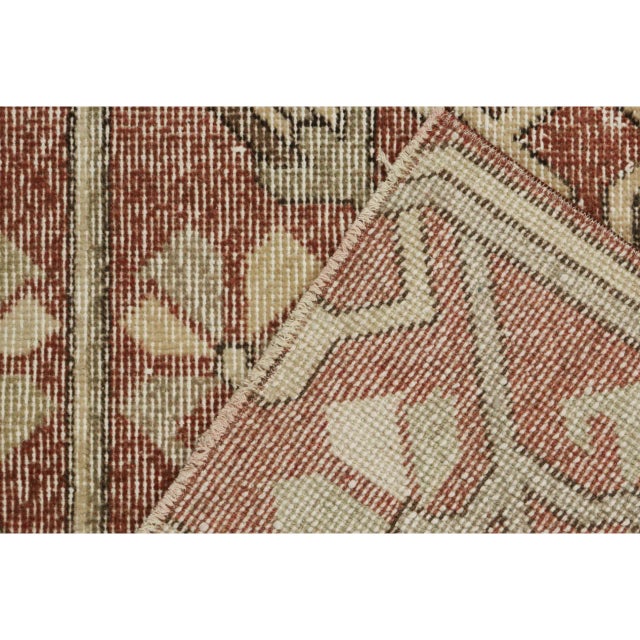 Textile Vintage Zeki Müren Rug in Brown With Beige Pattern, by Rug & Kilim For Sale - Image 7 of 7
