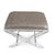 Mid-Century Modern Delano Nickel Roxanne Lucite X-Bench For Sale - Image 3 of 10