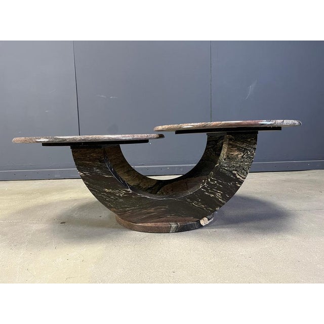 Vintage Marble 2-Tier Coffee Table, 1970s For Sale - Image 4 of 14