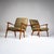 Green Pair of Lounge Chairs, Probably Italy, Mid-20th Century For Sale - Image 8 of 18