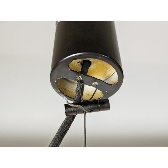 Orange & White Incamiciato Murano Glass Pendant Lamp attributed to Vistosi, 1960s For Sale - Image 13 of 14