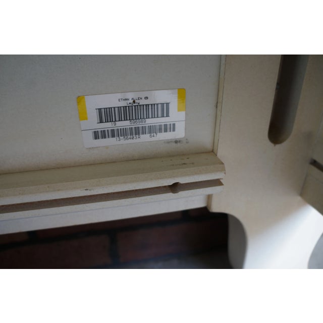 Wood Ethan Allen Legacy Carved Twin Sleigh Bed For Sale - Image 7 of 8