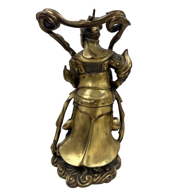 20th-Century Chinese Bronze Wei Tuo Bodhisattva Statue For Sale - Image 10 of 12