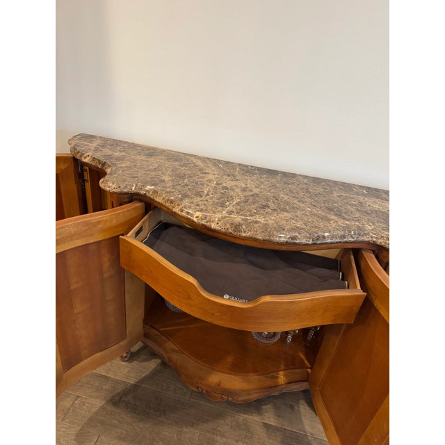 Century Furniture Coeur De France Credenza With Marble Top For Sale In Portland, OR - Image 6 of 9