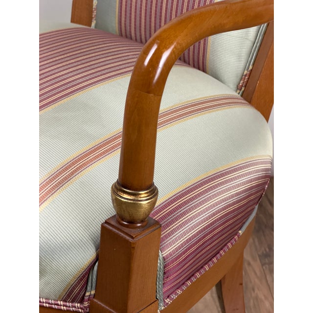 Wood William Switzer French Empire Style Beechwood Armchair For Sale - Image 7 of 9