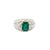 Natural Zambian Emerald 3.54cts & Diamond 5.65cts Ring in 18k Gold For Sale - Image 4 of 18