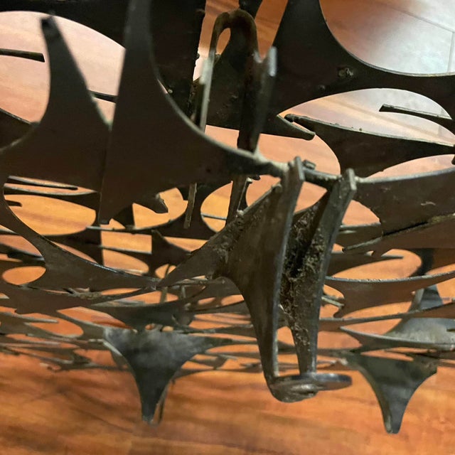 Brutalist Metal Wall Sculpture by Marc Weinstein For Sale - Image 11 of 12