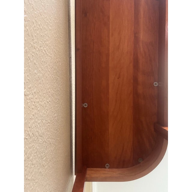 Cherrywood Demilune Console For Sale - Image 10 of 12