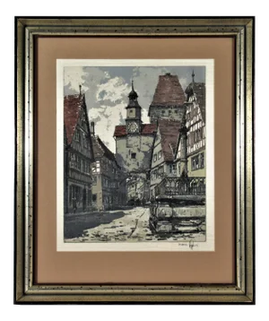 Hans Figura, Rothenburg, Germany, Circa 1950