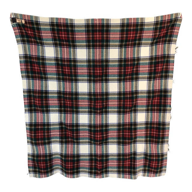 Vintage Plaid Throw Blanket Chairish