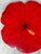 Red Vintage Red Hibiscus Flower Lazy Susan For Sale - Image 8 of 12