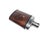 Metal Art Deco French Glass Flask, 1950s For Sale - Image 7 of 10