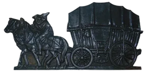 Cast Iron Post Office Sign, 1970s
