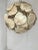 Gold Contemporary Gold-Leaf and White Leaves Sphere Suspension Pendant For Sale - Image 8 of 8