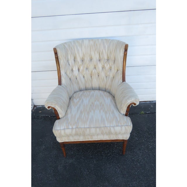 Wood Carved Fireplace Living Bed Room Side Chairs - Pair For Sale - Image 7 of 13