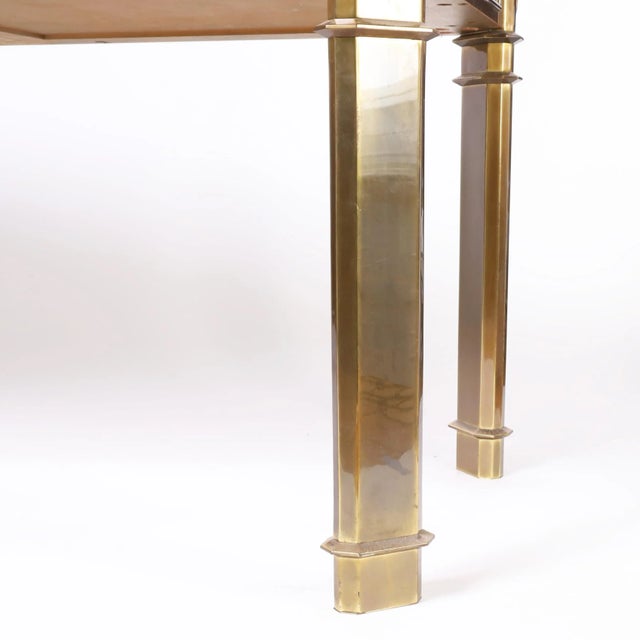 Mastercraft Mid Century Bronze Writing Desk For Sale - Image 10 of 10