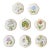 Set of 8 Hand-Painted Anna Weatherley Bread & Butter Plates 6" From Treasure Garden, Morning Glory, Green Leaf or Old Master Tulips Collection For Sale