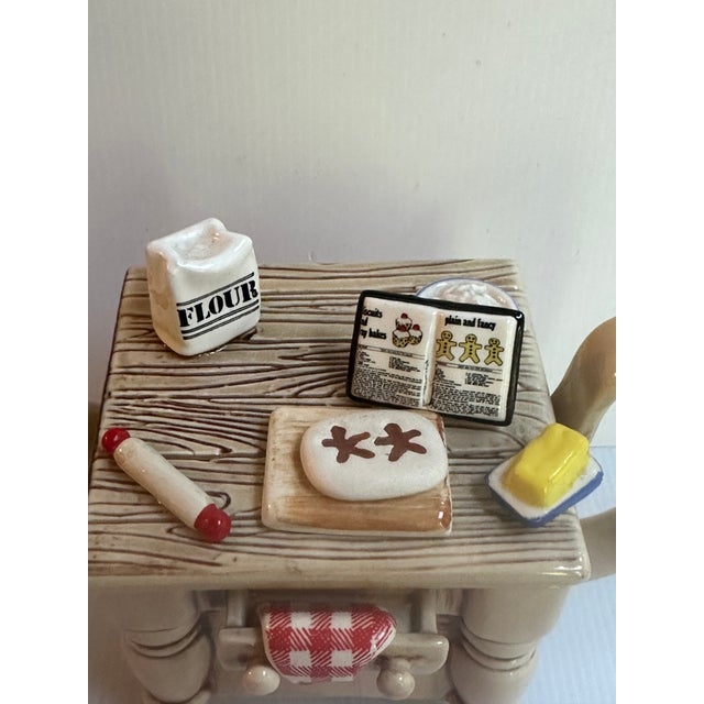 Mid-Century Modern 1988 Vintage Paul Cardew Design Collectible Ceramic Novelty Teapot"Baking Day" Made in England For Sale - Image 3 of 18