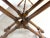 Vintage Brandt Campaign Style X-Base Writing Desk With Brass Details For Sale - Image 10 of 14