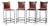 Spanish Hacienda Wrought Iron & Leather Counter Stools, 1960s For Sale