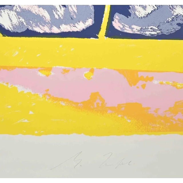 Figures is a Lithograph realized by Mino Trafeli in 1980s. Edition 16/50. Hand signed. Good conditions. Mino Trafeli...