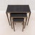 Modern Set of Nesting Tables in Black Shagreen With Bronze Patina Brass by R&y Augousti For Sale - Image 3 of 12