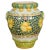 Mid 20th Century Hand-Painted Yellow & Green Lemon & Scrolling Foliage Jar For Sale - Image 13 of 13