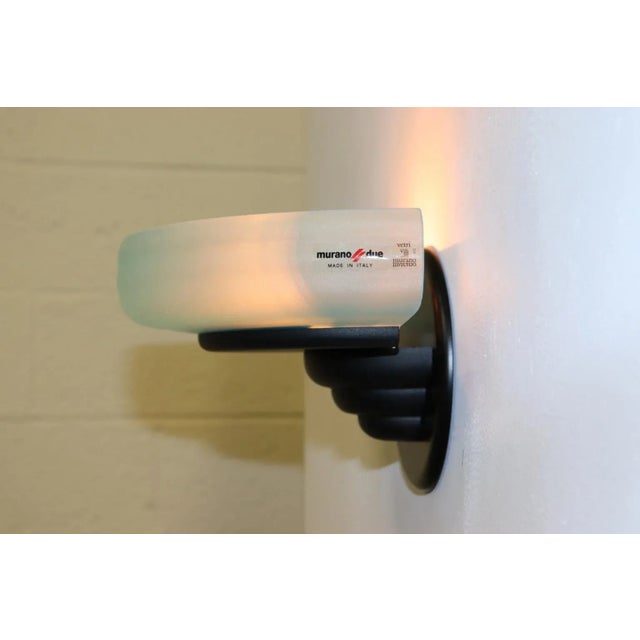Transparent Mid-Century Modern Murano Wall Lamp For Sale - Image 8 of 13