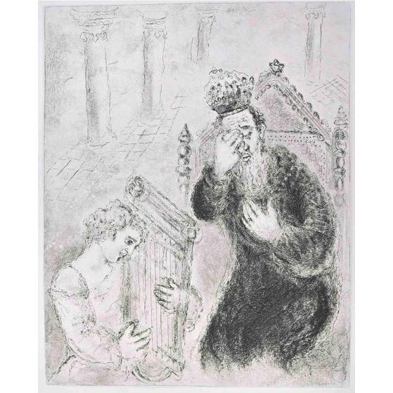 Etching on Montval wove paper, realized by Marc Chagall in 1931-39 and published by Tériade in 1956. Edition of 275+30 out...