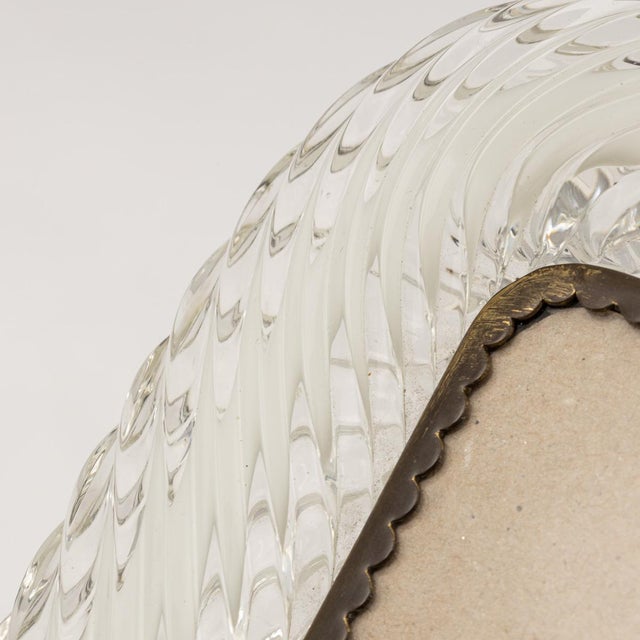 20th Century Italian Venetian Glass Photograph Frame attributable to Barovier & Toso., 1950s For Sale - Image 6 of 14