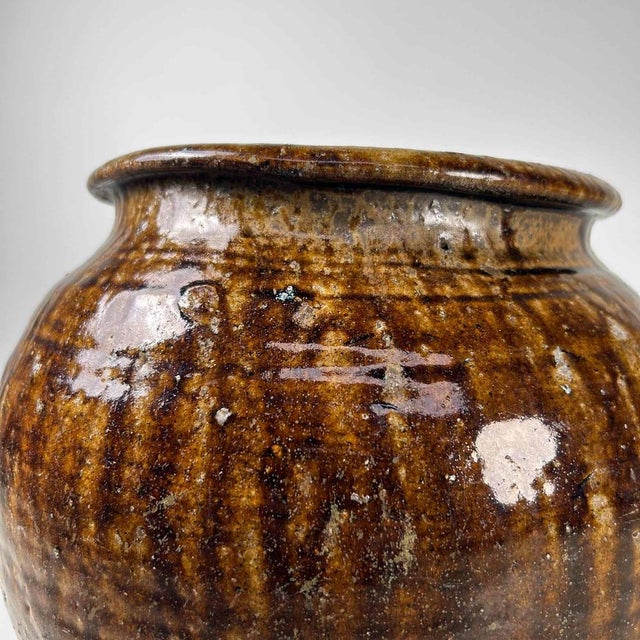 Japanese Late Meiji Earthenware Vase For Sale - Image 18 of 18