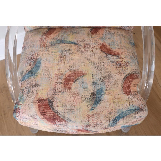 Vintage 1970s Leon Rosen Waterfall Lucite Armchairs for Pace Collection - A Pair For Sale - Image 10 of 15