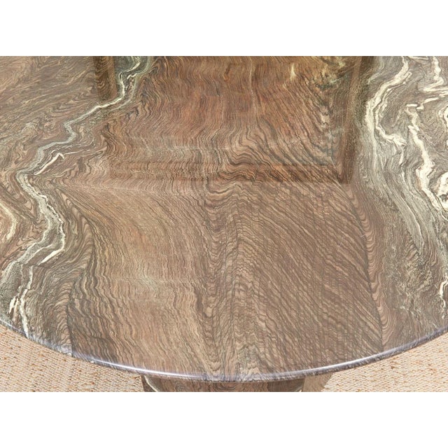 Mid 20th Century Marble Dining Table Post Modern For Sale - Image 11 of 12