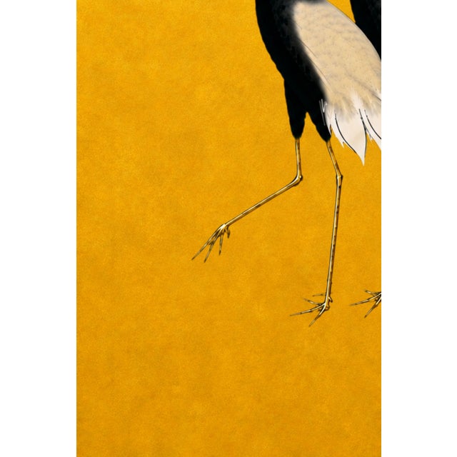 Not Yet Made - Made To Order Golden Crane Portrait, Japanese Crane Wall Art, 40" X 60" For Sale - Image 5 of 11