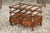 English 1940s Mahogany Magazine Rack on Casters with Faux Bamboo Accents For Sale - Image 4 of 12