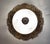 1950s Spanish Rococo Heavy Sand-Cast Bronze Flush Mount Ceiling Light With Etched Frosted Glass Dome For Sale - Image 12 of 12