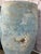 Mid 20th Century Pair of Large Atelier Vierkant Style Planters - Ocean Blue Patina Barrel Pots For Sale - Image 5 of 12
