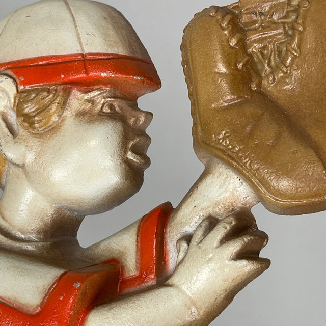 Vintage 1970s Sexton Painted Metal Baseball Pitcher
