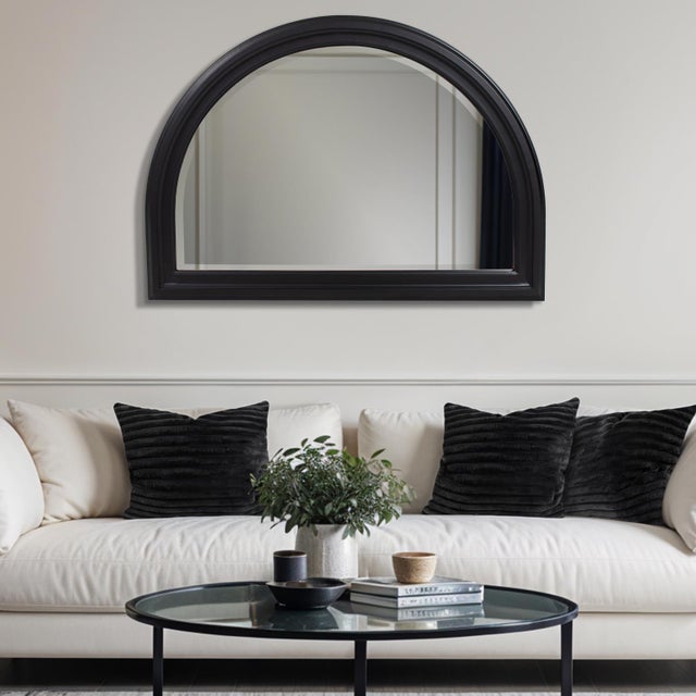 George Arched Mirror Black For Sale - Image 9 of 9