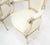 French Pair of Directoire French Open Arms Painted Frames Arm Chairs For Sale - Image 3 of 13