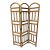 Vintage Rattan 3-Panel Room Divider For Sale