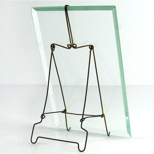 Glass Antique Biedermeier Photo Frame, 1890s For Sale - Image 7 of 9