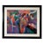 Vintage Framed Isaac Maimon Corner Cafe Figurative Lithograph Art For Sale