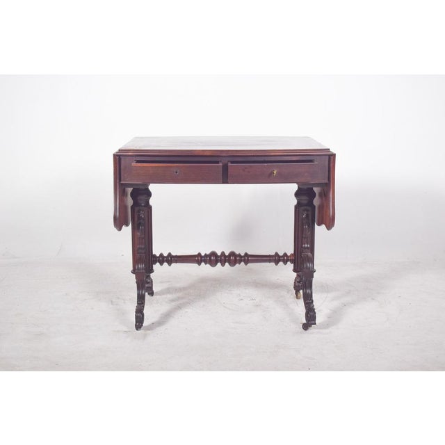 English Victorian Table in Rosewood For Sale - Image 3 of 13