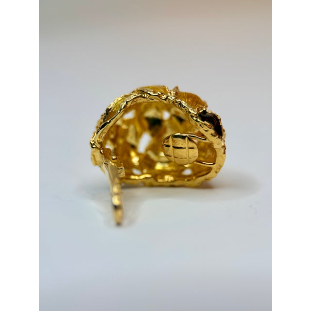 Vintage Piaget Bracelet and Earrings Set, 18 Karat Yellow Gold and Enamel For Sale - Image 11 of 15