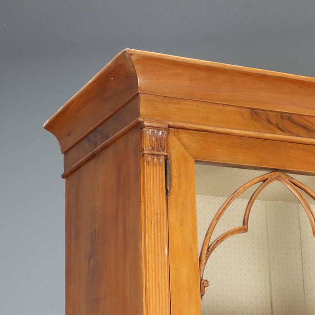 Neo-Gothic Style Display Cabinet in Walnut For Sale - Image 6 of 12