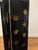 Late 20th Century Vintage 20th-Century Chinese Black Lacquer 4-Panel Folding Screen – Carved Soapstone & Mother-of-Pearl Inlay by Tianshui Feitian For Sale - Image 5 of 8